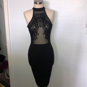 Little Black dress, sheer on top, worn only once